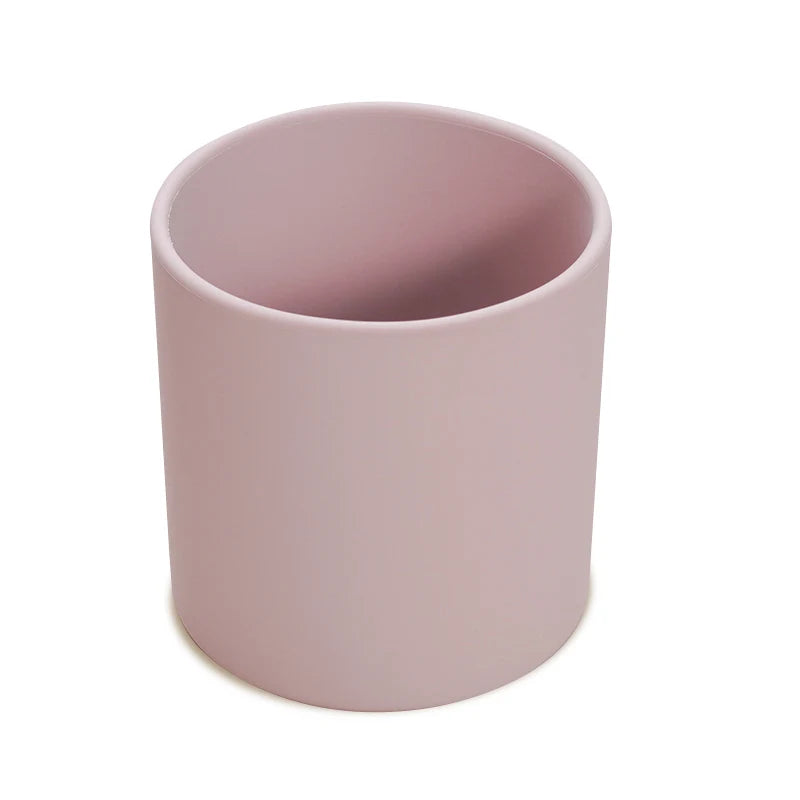 Gobelet bébé en silicone coloris lilas poudré
