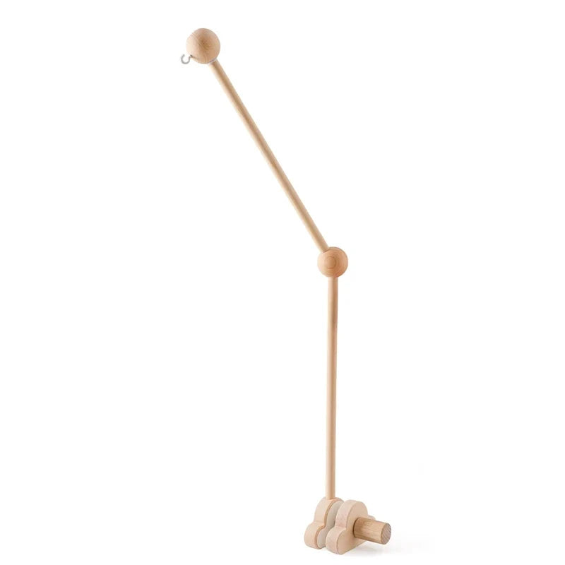 Support de mobile bébé modèle bois naturel minimaliste