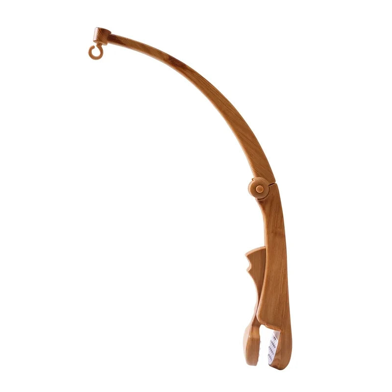 Support de mobile bébé modèle courbé effet bois