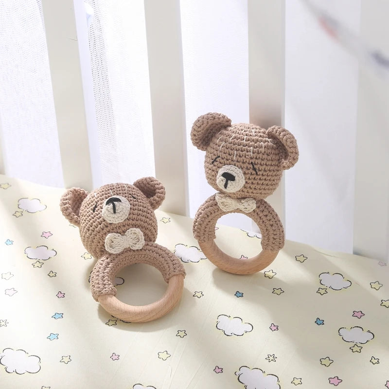 Hochet Crochet Ourson - Petit Ours - Hochet bebe