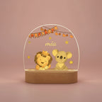 Veilleuse bébé Personnalisée Animaux de la Savane - Veilleuse bébé