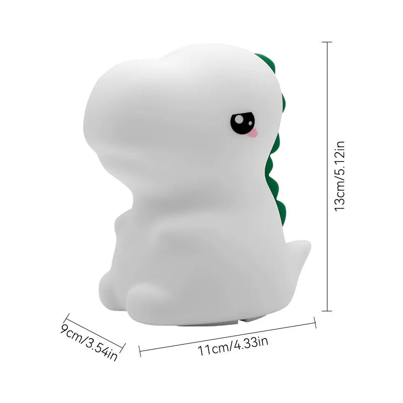 Veilleuse Bébé Dinosaure en Silicone Rechargeable