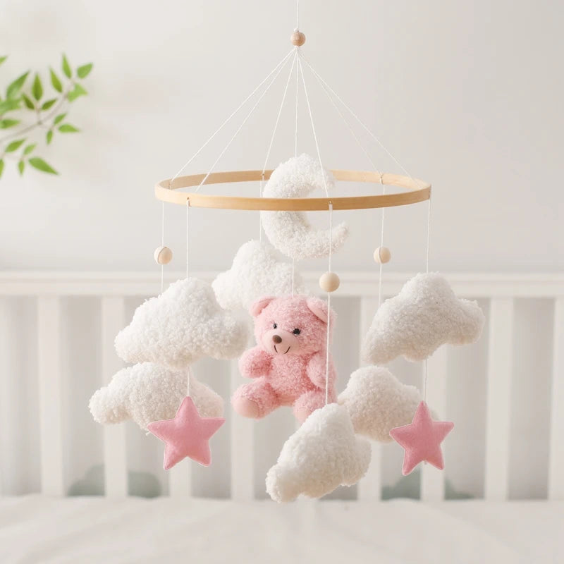 Mobile bébé Fille Ours Rose - Rose - Mobile bébé