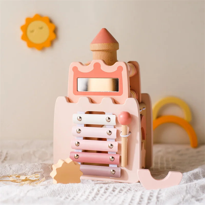 Jouet fille 1 an Montessori - Rose - Jouet En bois bébé