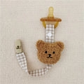 Attache Tétine Petit Ours - Ourson Café - Attache Tétine