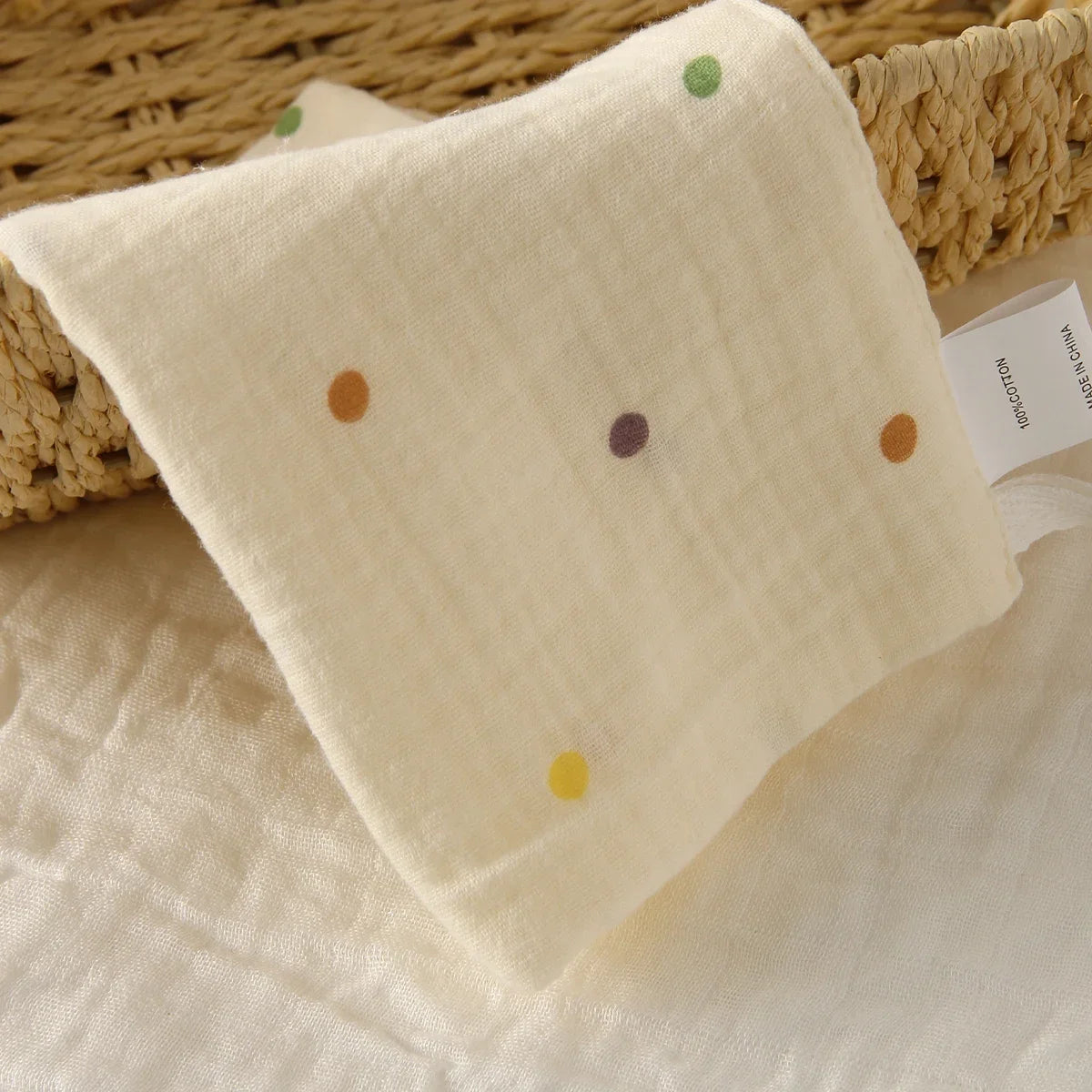 Lingettes Bébé en Gaze de Coton – Lot de 5