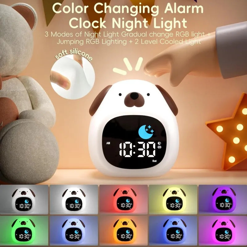 Réveil Éducatif Enfant avec Veilleuse – 4 Modèles