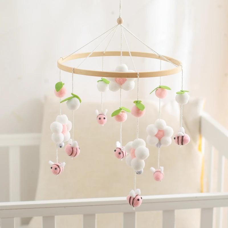 Mobile Bébé Abeille Rose - Rose - Mobile bébé