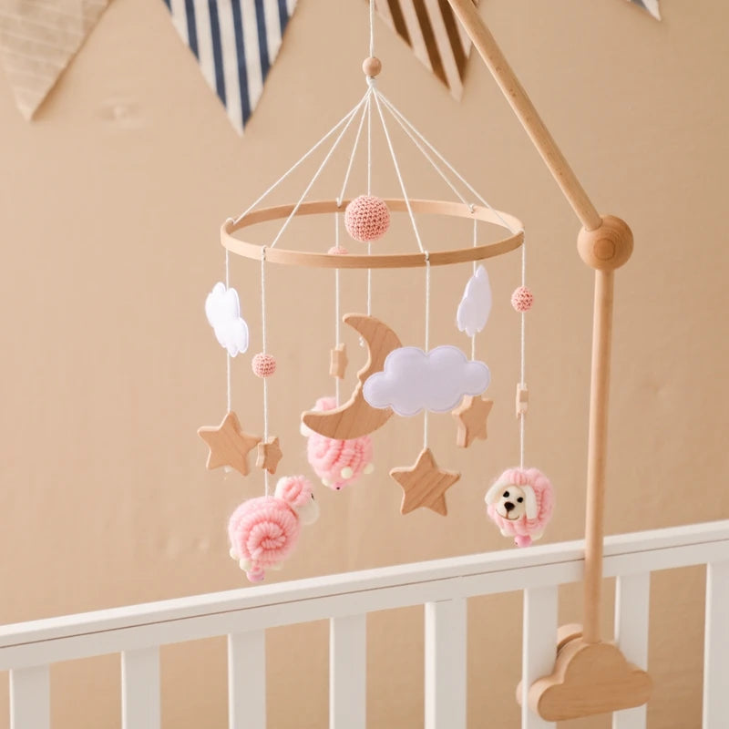 Mobile Bébé Mouton Rose - Rose - Mobile bébé