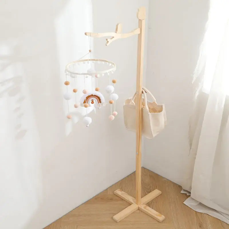 Porte Mobile Bébé en Bois - Sur Pied - Support mobile bebe