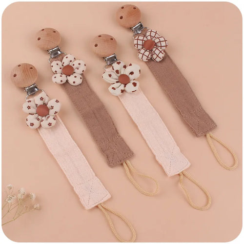 Attache Tétine Fille - Beige - Attache tétine