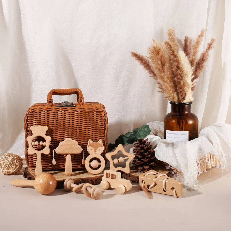Coffret Jeu En Bois Bébé - Jouet En bois bébé
