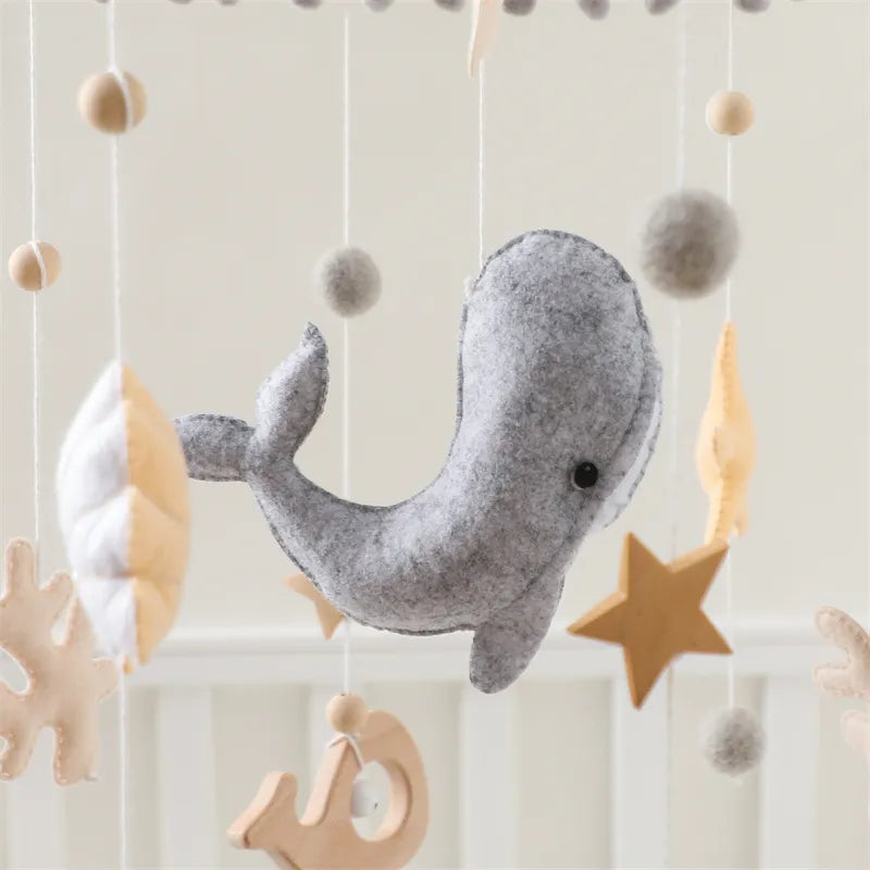Mobile Bébé Baleine - Baleine grise - Mobile bébé