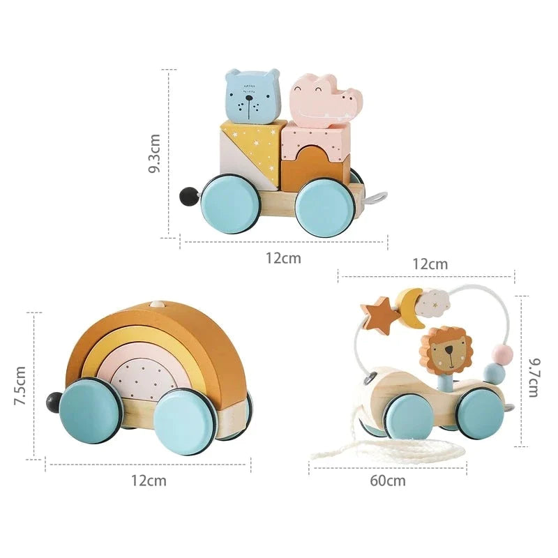 Petit Train En Bois Animaux - Train - Jouet En bois bébé